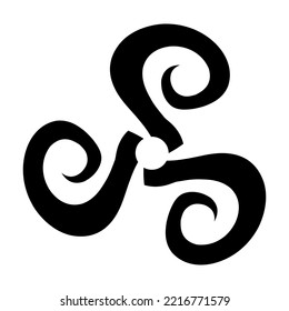 Ancient Greek logo with weves pattern, antique symbol from Greece