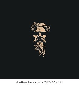 ancient greek mythology god zeus character logo