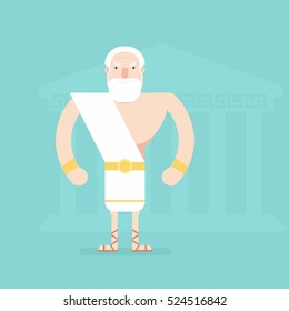 ancient Greek philosopher. Flat character