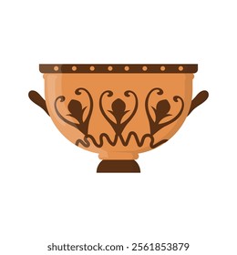 Ancient Greek Pottery And Vases Illustration - 07