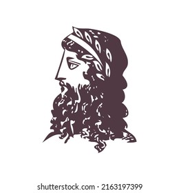 Diseño de elementos romanos griegos antiguos y arte de patrones