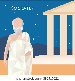 Anciano científico, filósofo y pensador griego - Sócrates