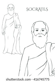 Ancient greek scientist, philosopher and thinker - Socrates