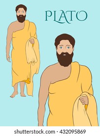 Ancient greek scientist, philosopher and thinker - Plato