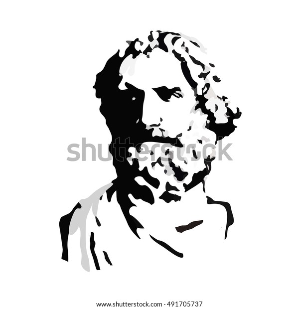 古代ギリシャの科学者 数学者 発明家 アルキメデス のベクター画像素材 ロイヤリティフリー