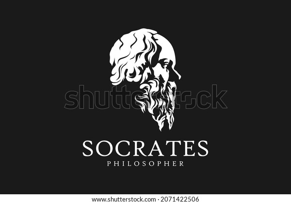 Ancient Greek Socrates Logo
Philosopher Figure Face Head Statue Sculpture Logo design
Silhouette