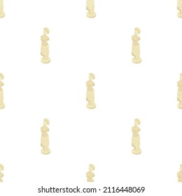 Ancient Greek statue pattern seamless background texture repeat wallpaper geometric vector