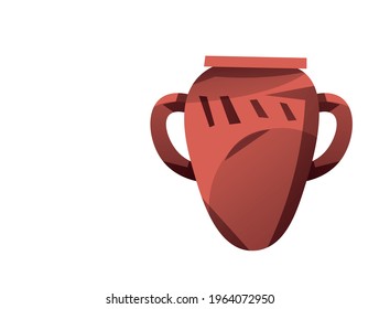 Ancient greek vase vector clipart