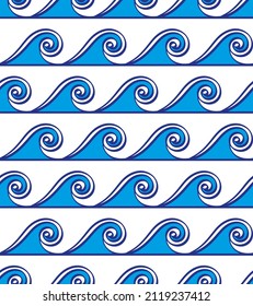 Olas griegas antiguas ornamento sin fisuras de patrones vectoriales