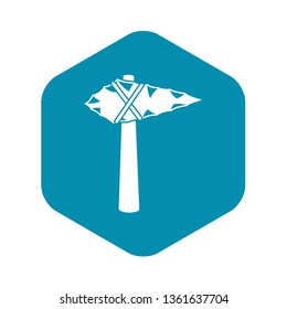 Ancient hammer icon in simple style isolated on white background. Tool symbol