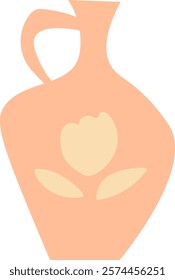 Ancient Hand Drawn Vase Vector Illustration