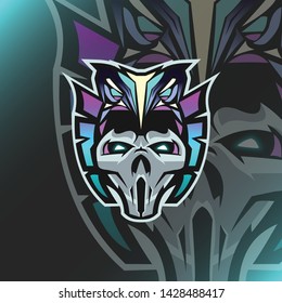 Ancient Head Logo Mascot Vector Illustration