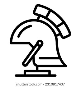 Ancient helmet icon outline vector. Art gallery. Culture artwork