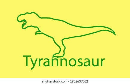 Ancient historical dangerous predatory animal Tyrannosaurus rex