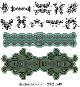 Ancient historical design set