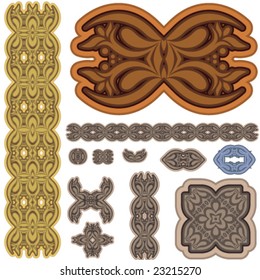 Ancient historical design set