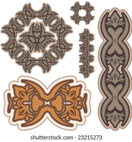 Ancient historical design set