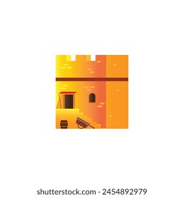 ancient house simple vector logo symbol