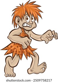 Ancient human cartoon are interesting to use in all creative media.