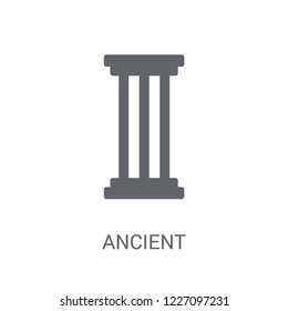 Ancient icon. Trendy Ancient logo concept on white background from Museum collection. Suitable for use on web apps, mobile apps and print media.