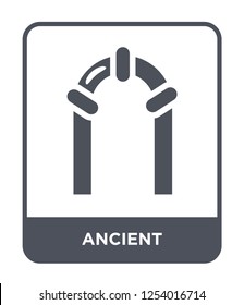 ancient icon vector on white background, ancient trendy filled icons from History collection, ancient simple element illustration
