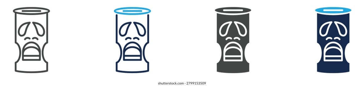 ancient idol icon set multiple concept