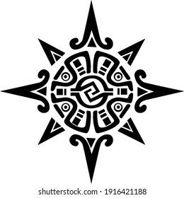 Ancient Incan Mayan Aztec Symbol Pattern