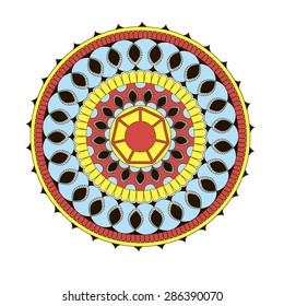 Ancient Indian circular patterns. Arab patterns.  the eastern patterns. Islamic patterns