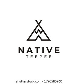 Ancient Indian Native Tent Tee Pee Stock Vector (Royalty Free ...