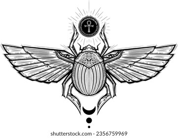 The ancient insects in the Egyptian pyramids have specific names Scarab Egyptian art