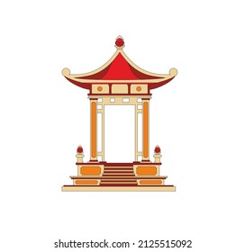 ANCIENT JAPANESE AND CHINESE PAGODA EASTERN RELIGIOUS BUDDHIST SYMBOL