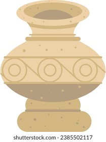 Ancient jar Ancient Aculpture vector