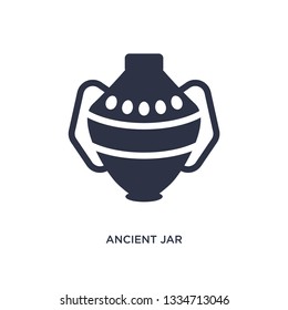 ancient jar icon. Simple element illustration from history concept. ancient jar editable symbol design on white background. Can be use for web and mobile.
