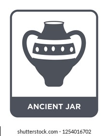 ancient jar icon vector on white background, ancient jar trendy filled icons from History collection, ancient jar simple element illustration