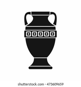 Ancient jug icon in simple style isolated on white background. Dishes symbol