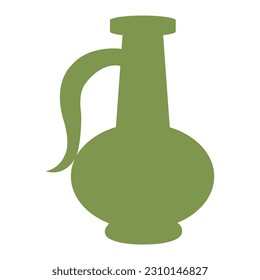 Ancient jug. Simple icone. Vector illustration isolated on white background.