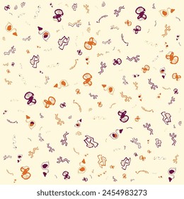 Ancient Legacy Thai Cave Art Pattern