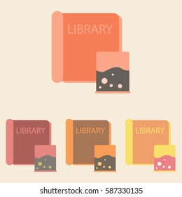 ancient library Books set