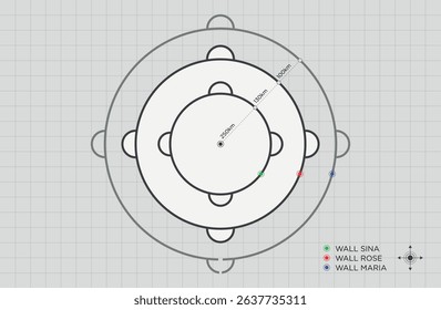 Ancient map vector image material