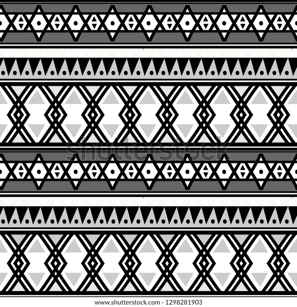 Ancient Maya Tribal Ethnic Seamless Pattern Stock Vector (Royalty Free ...