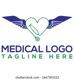 Altes medizinisches Symbol Caduceus Vektorillustration Illustration einzeln auf weißem Hintergrund. Schlange medizinisches Schild. Flaches Webdesign-Element.