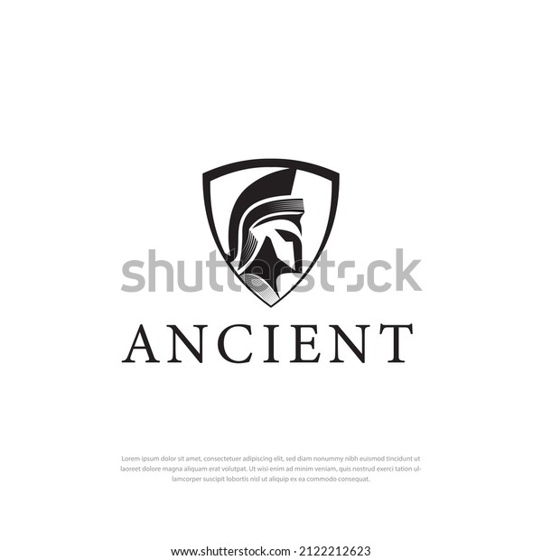 Ancient Medieval Knights Templar Warrior Helmet\
logo design, symbol, icon,\
template