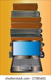 Ancient and Modern Learning Vector Illustration