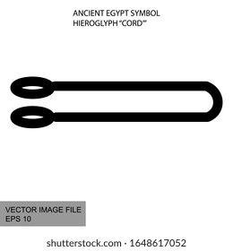 Ancient mystic egyptian symbol. Vector isolated editable black icon on white background. Righ eye of god Ra. Egyptian paganism. Ancient egyptian religion. Hieroglyph. Magic amulets. Mystic Talisman.