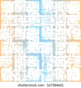 Ancient ornamental seamless background, vector illustration for your design, eps10, 2 layers.