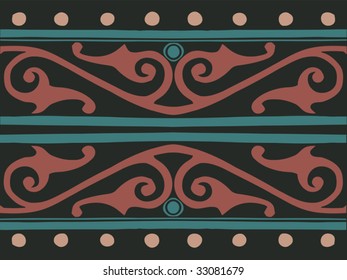 Antikes nahtloses Vektormuster