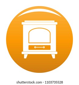 Ancient oven icon. Simple illustration of ancient oven vector icon for any design orange