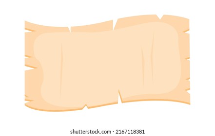 Ancient papyrus scroll. Vector illustration