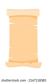 Ancient papyrus scroll. Vector illustration