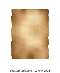 Ancient Parchment. Old Papyrus. Craft Paper. Vertical Banner with Space for Your Text